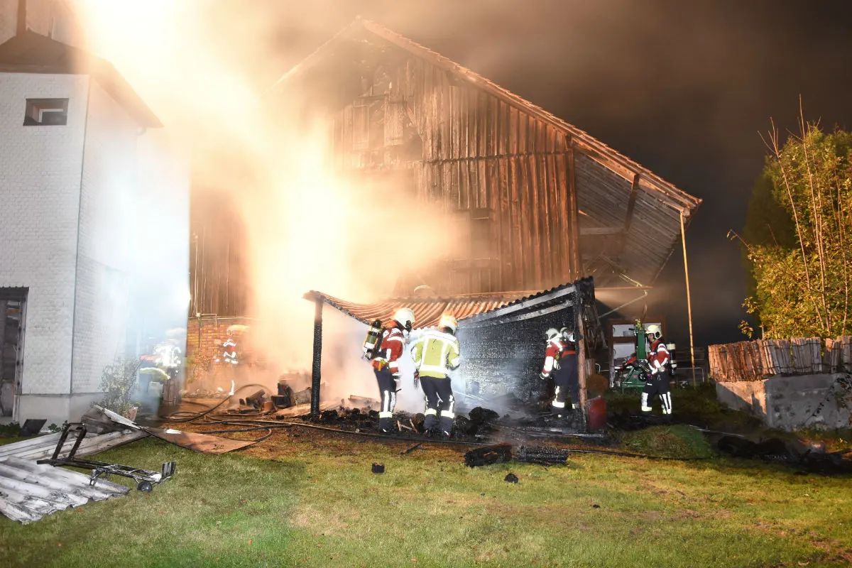 Goldach SG - Schopfbrand verursacht Sachschaden
