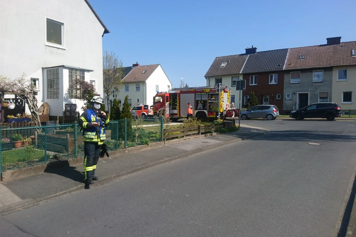 Werne - Gasgeruch im Keller eines Einfamilienhauses