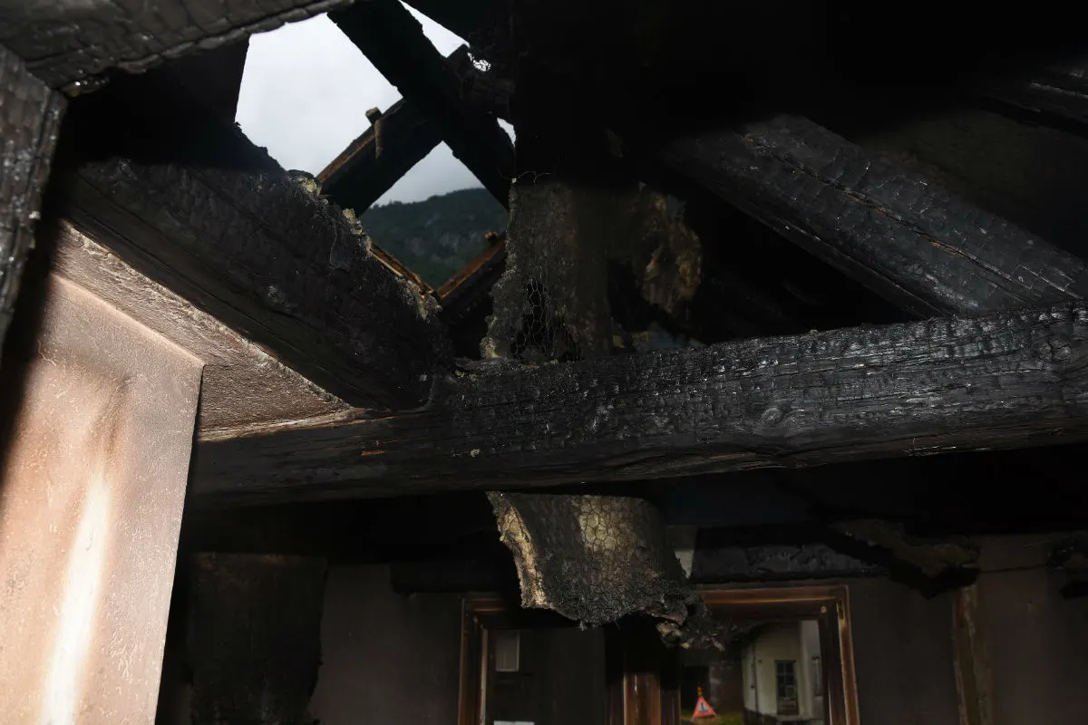 Heiligkreuz (Mels) SG - Brand in Einfamilienhaus