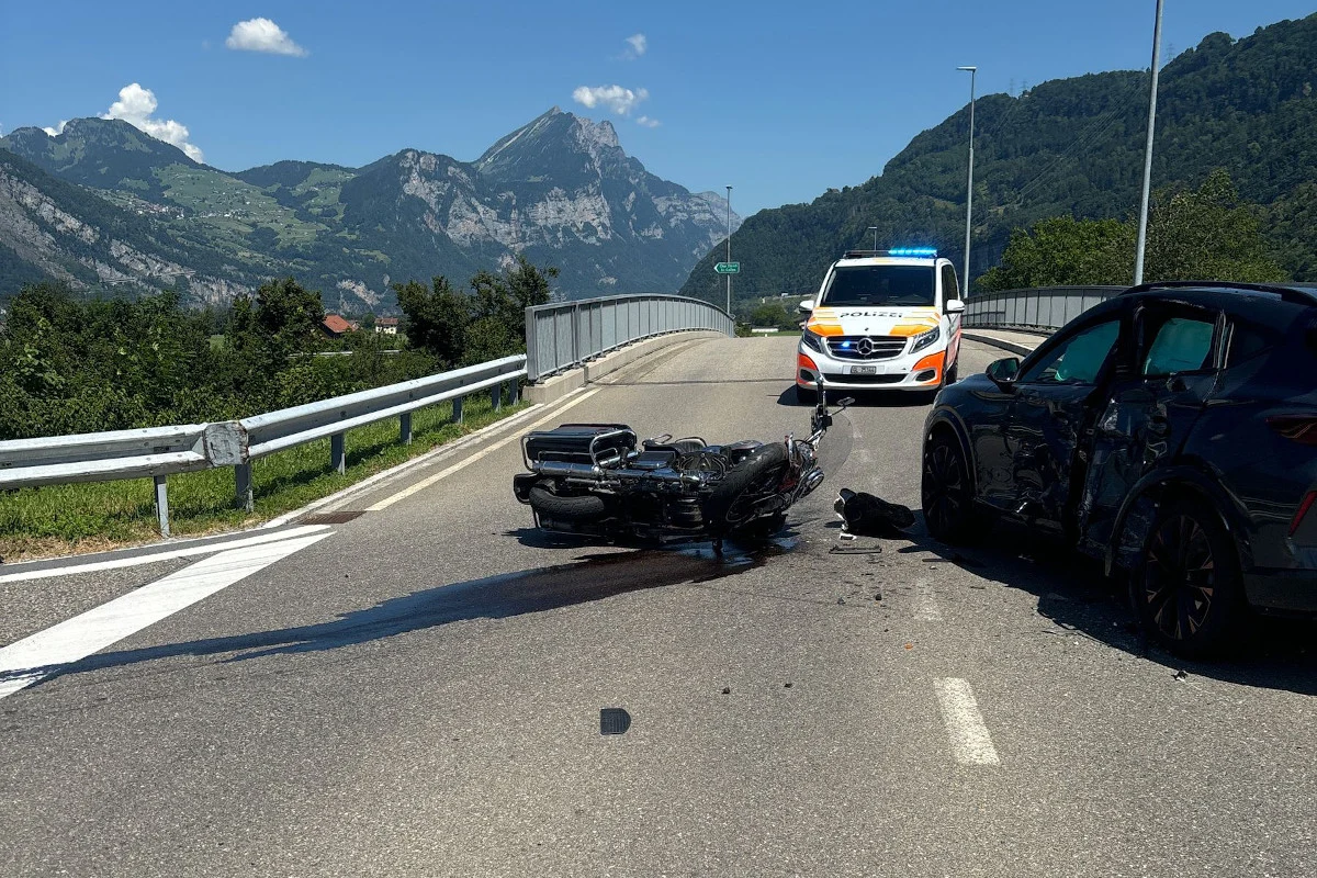 Tödlicher Unfall in Oberurnen GL – Motorradfahrer stirbt bei Kollision