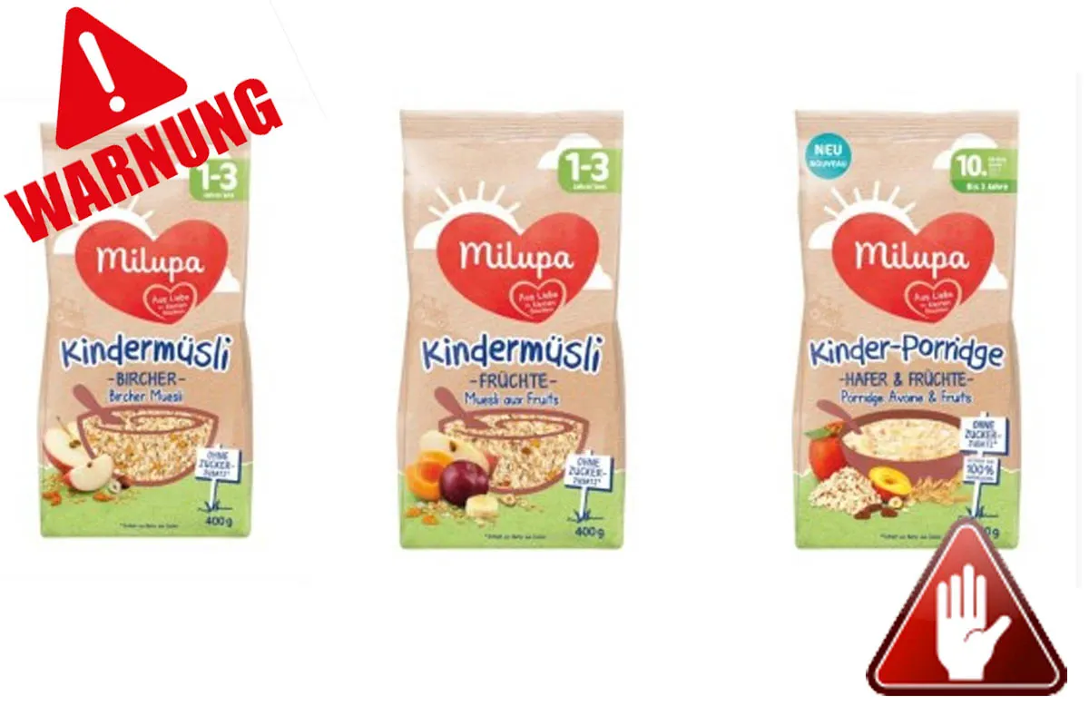 Rückruf – Milupa ruft Kindermüsli und Kinder-Porridge zurück