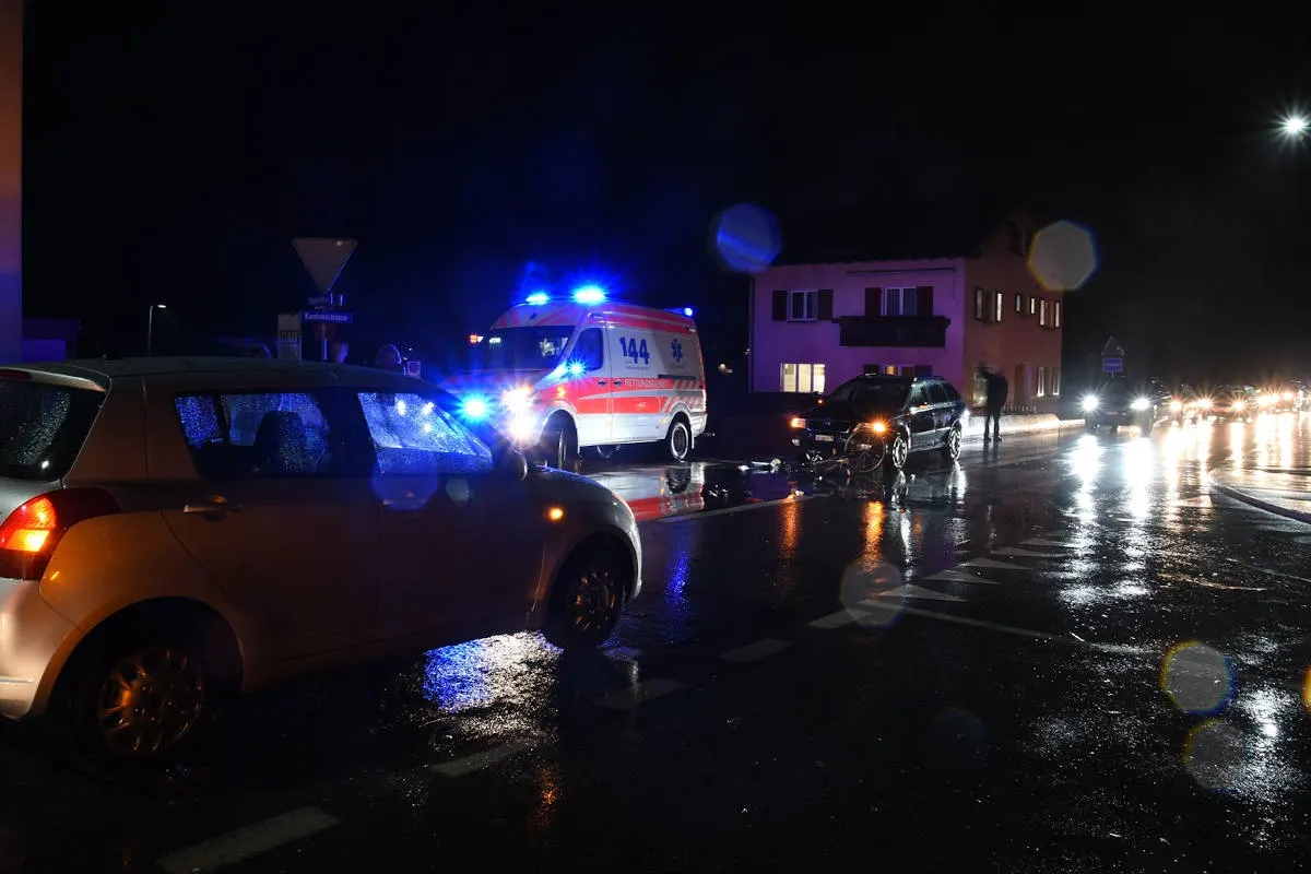 Unfall in Igis GR – Auto kollidiert mit Fahrradfahrer