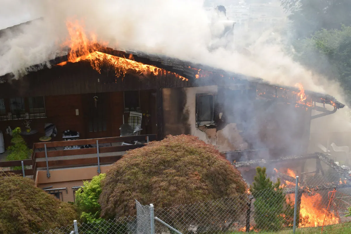 Kriens LU - Wohnhaus in Flammen