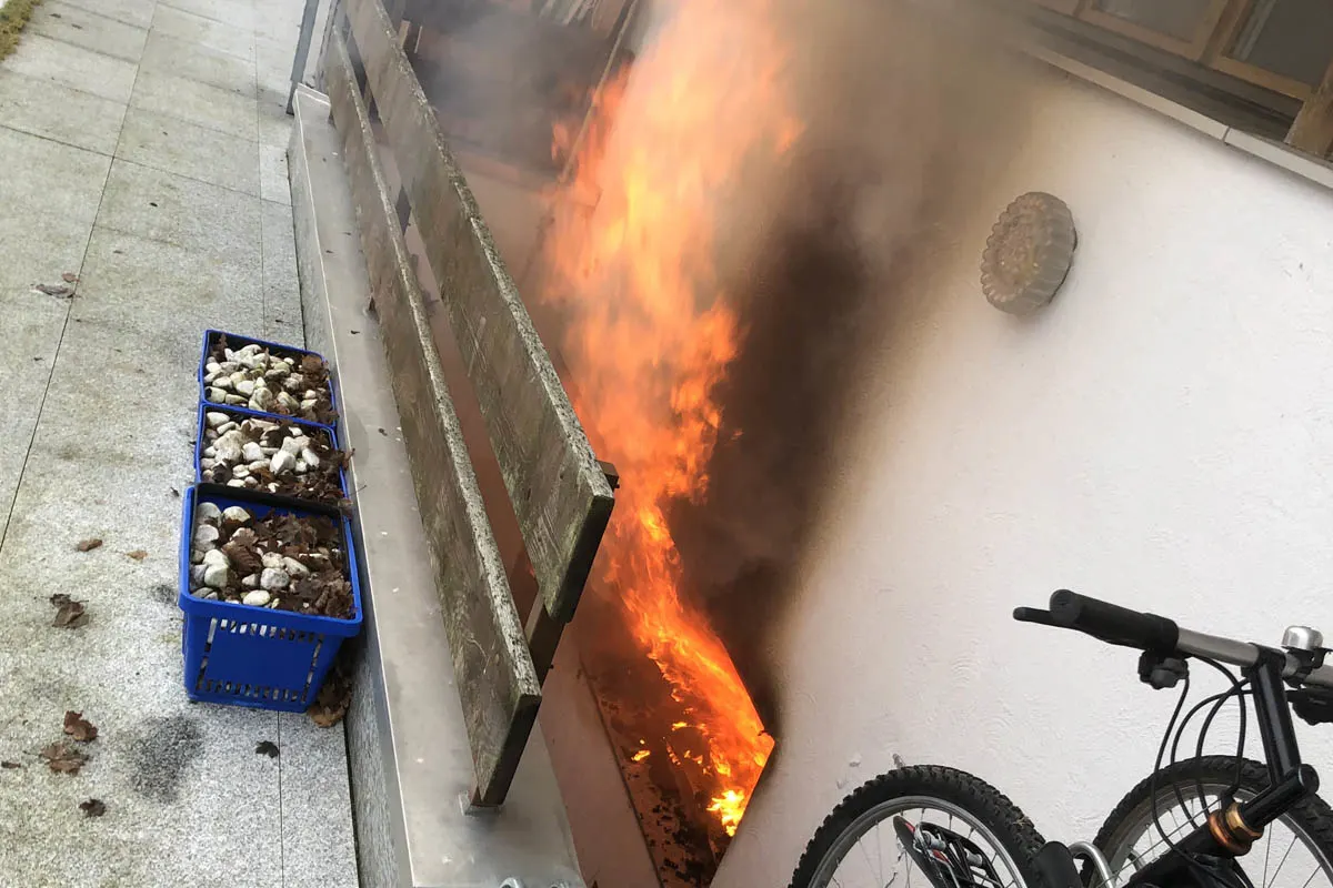 Brand in Salez SG - Haus nicht mehr bewohnbar!