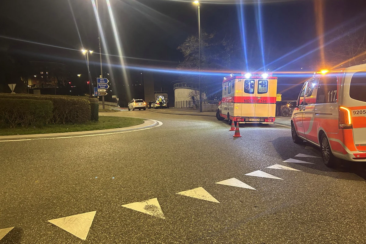 Ennetbaden AG – Unfallverursacher versucht nach Kollision zu flüchten