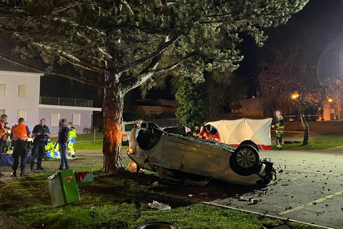 Horrorunfall in Niederuzwil SG - Drei junge Menschen sterben - weitere sind teils schwer verletzt!