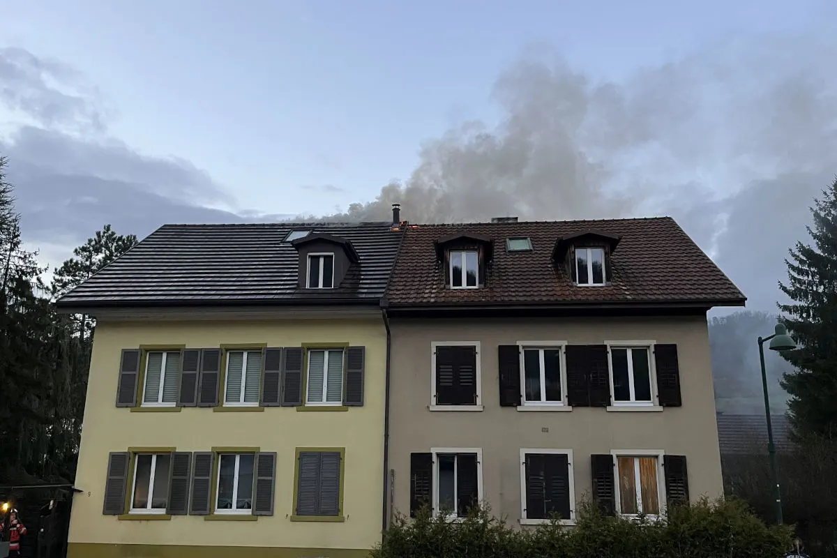 Itingen BL – Brand in Reiheneinfamilienhaus