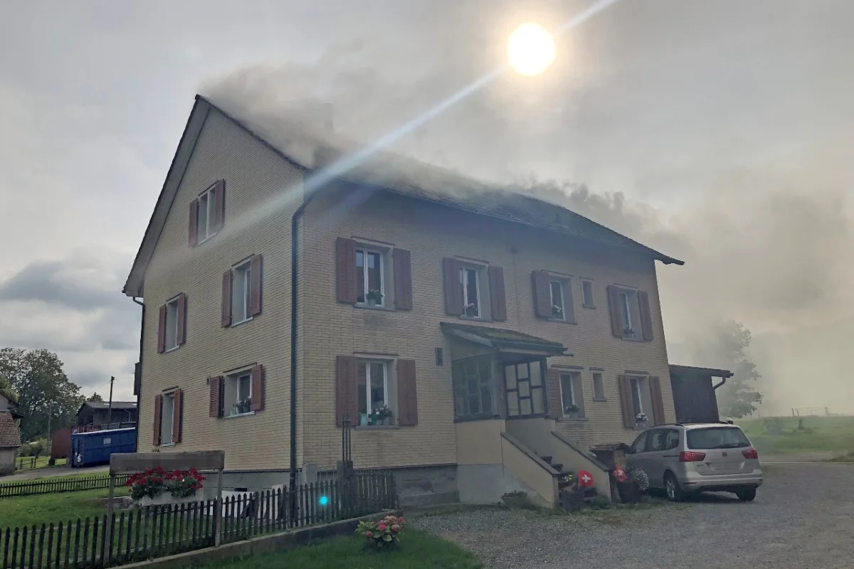 Bätershausen TG - Defekt in der Abgasanlage wohl für Brand in Einfamilienhaus verantwortlich