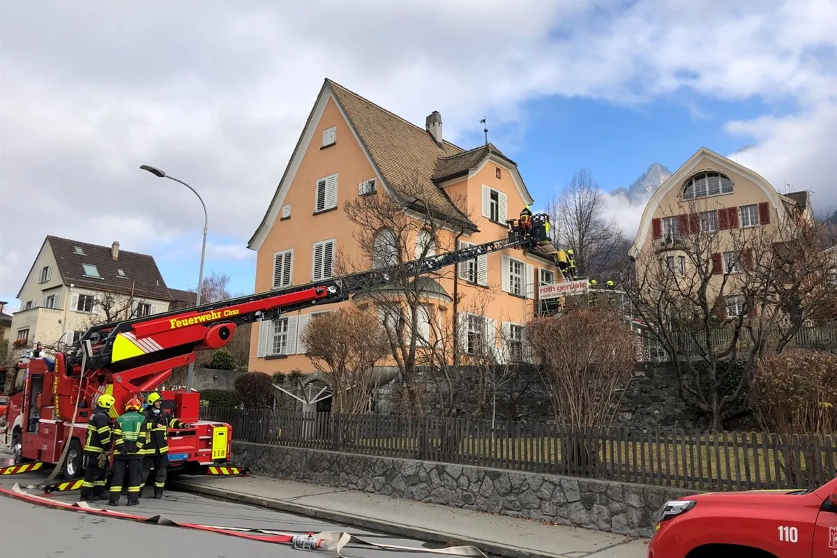 Chur GR - Mottbrand löst Feuerwehreinsatz aus