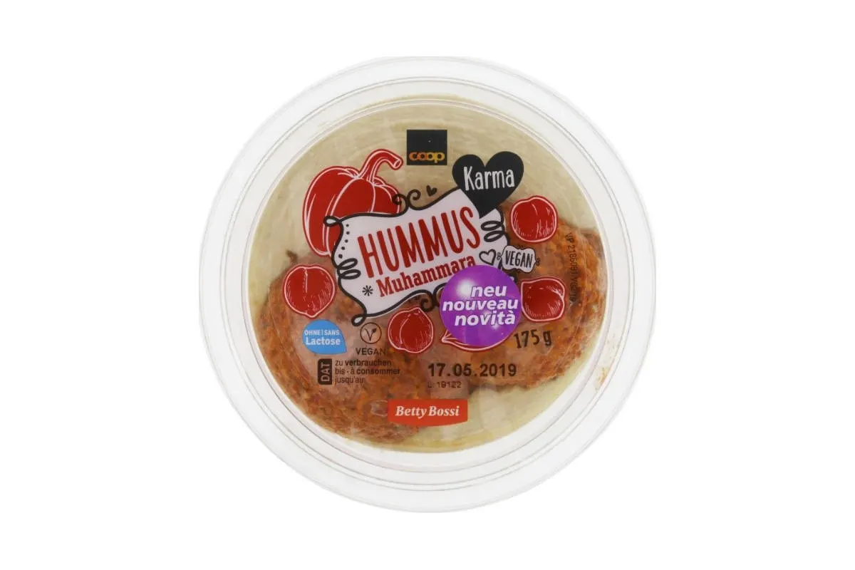 Nicht deklarierte Allergene in Karma Hummus Muhammara von Coop
