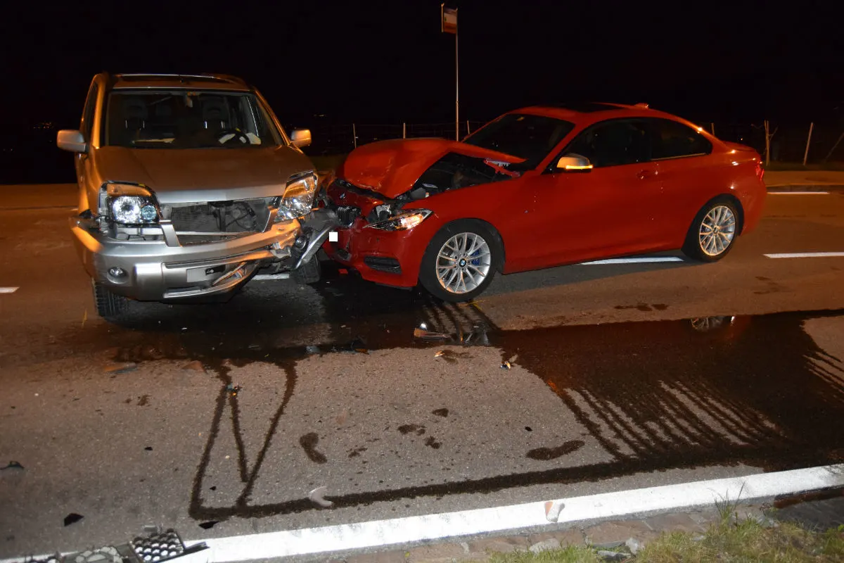 Herisau AR - Zwei Autos zusammengeprallt