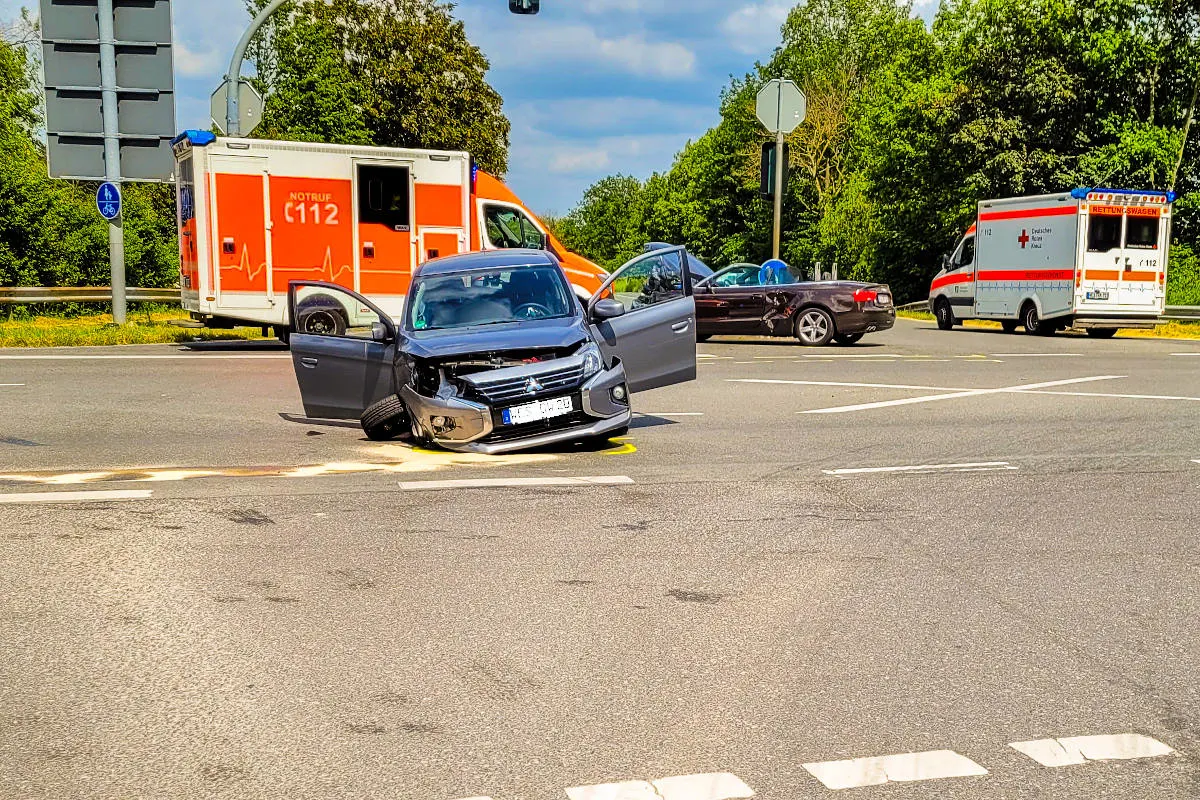 Xanten – Heftige Kollision mit vier Verletzten