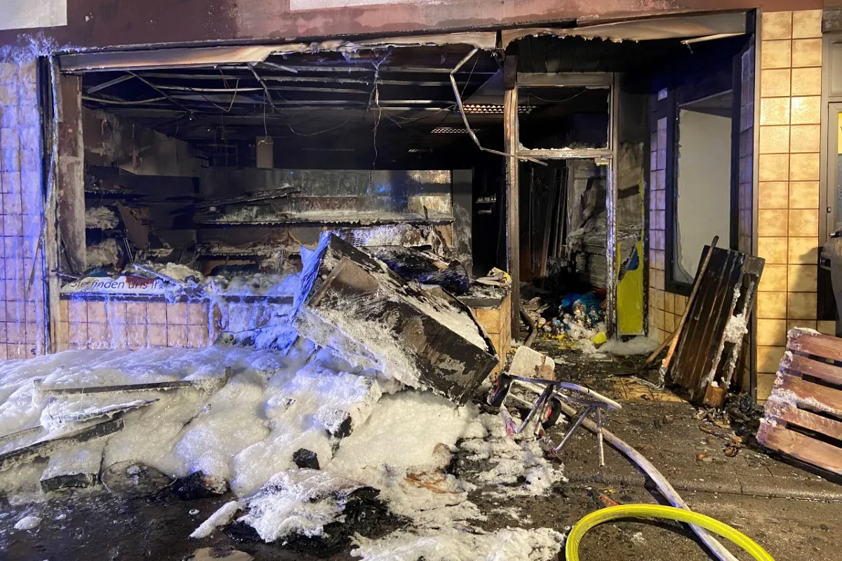 Frankenthal - Gebäudebrand in der Lauergasse