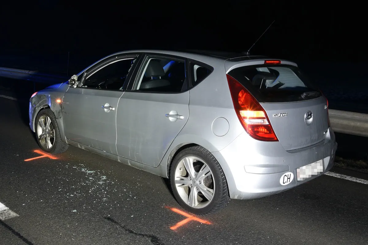 Schiers GR – Streifkollision führt zu Verkehrsbehinderungen