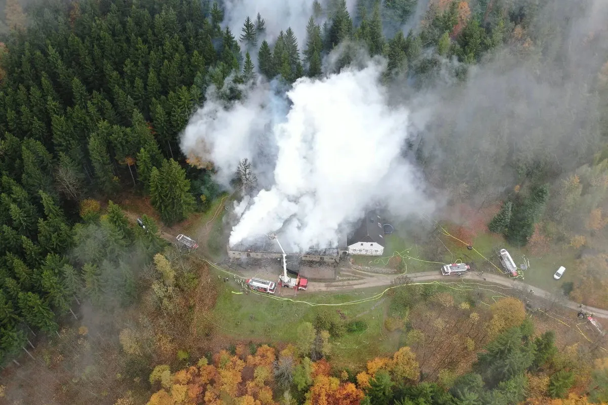 St. Thomas am Blasenstein OÖ – Brand auf Bauernhof