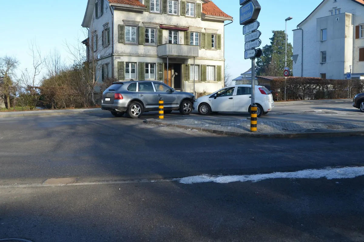 Heiden AR - Porsche und Fiat prallen zusammen