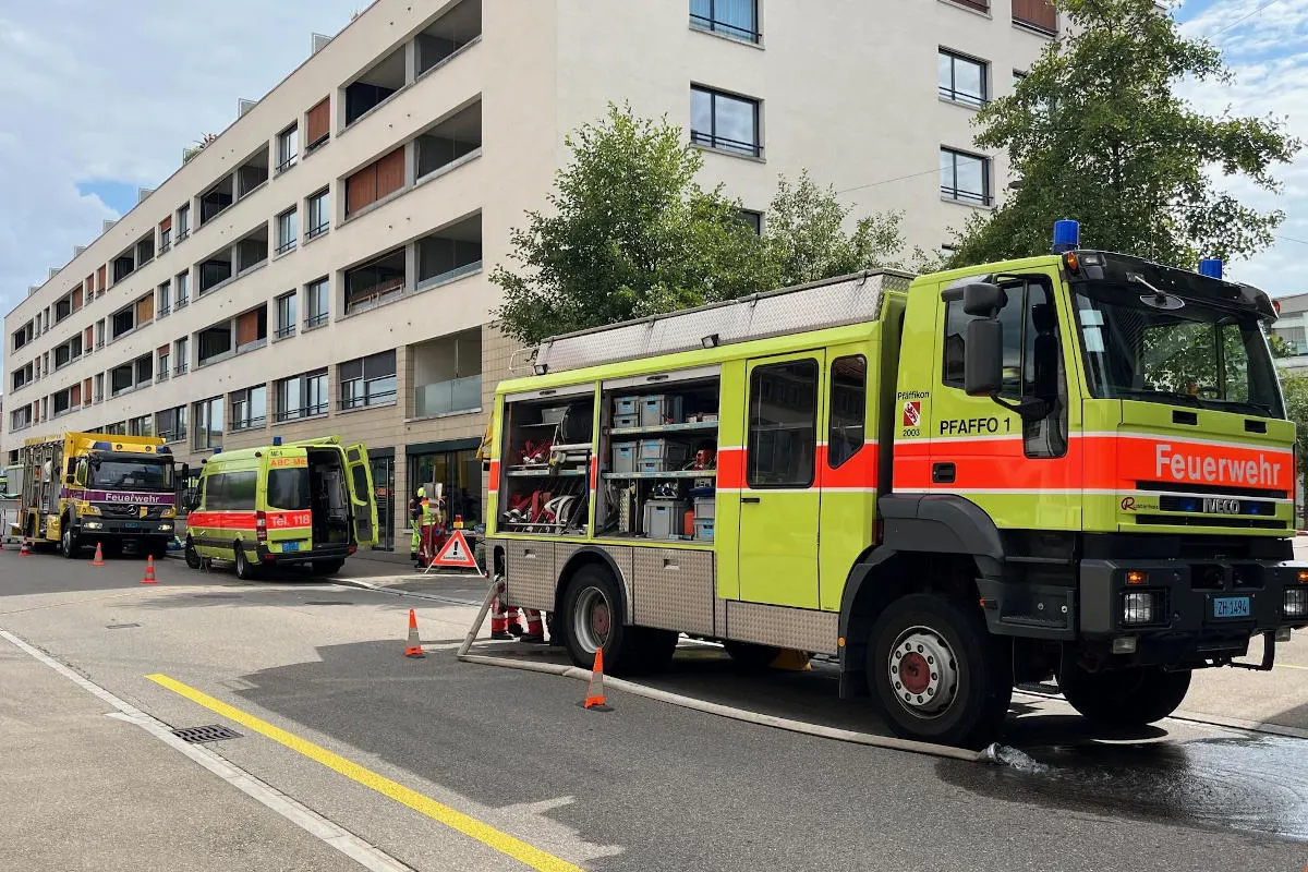 Pfäffikon ZH - Evakuationen nach Austritt von Ammoniak
