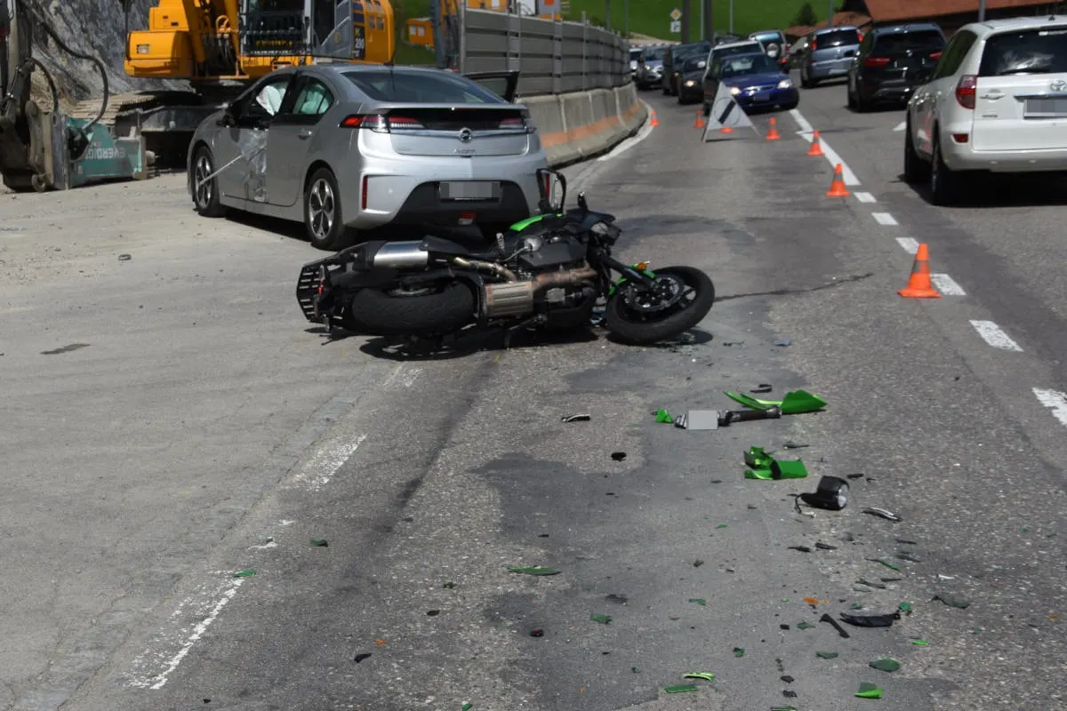 Wattwil SG - Motorrad übersehen