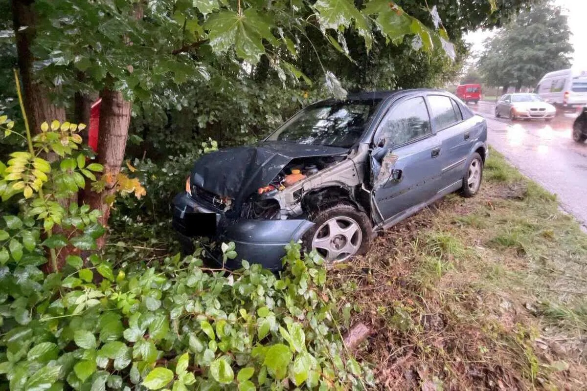 Obergösgen SO - Auf der Gegenfahrbahn verunfallt