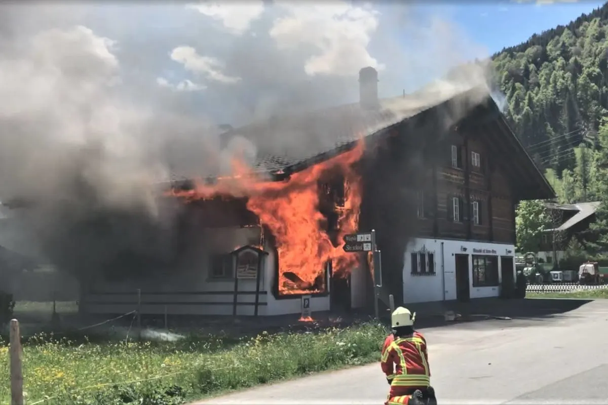 Gstaad BE - Brand hatte technische Ursache