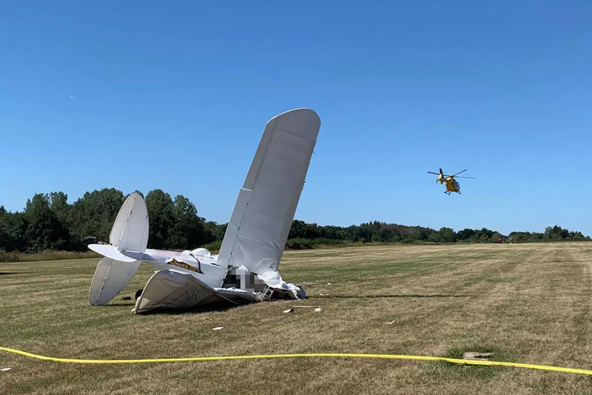 Iserlohn – Leichtflieger abgestürzt – Pilot verstorben