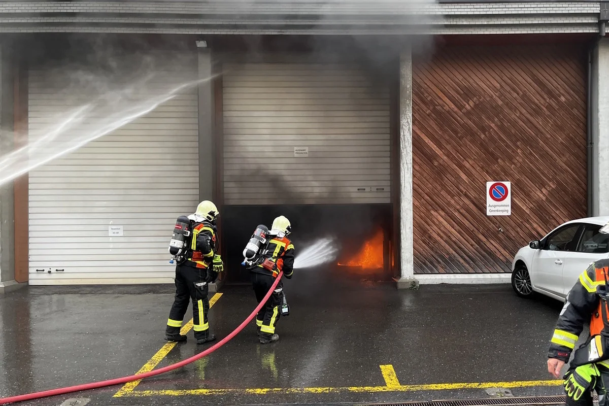 Bad Ragaz SG - Brandausbruch in einem Aufbewahrungsraum 