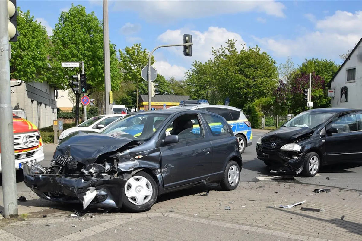 Herford – Zusammenstoß im Gegenverkehr