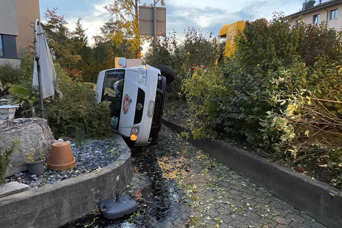 Unfälle in Buchs und Leuggern AG– Autos überschlugen sich