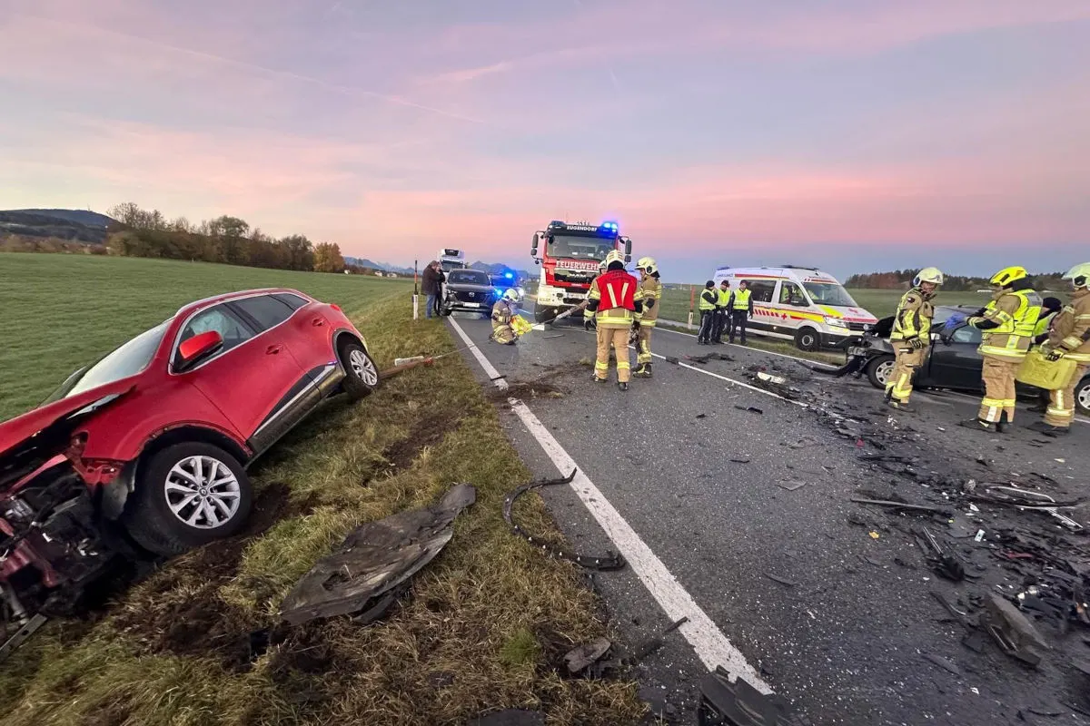 Eugendorf S – Zwei Verletzte bei Unfall