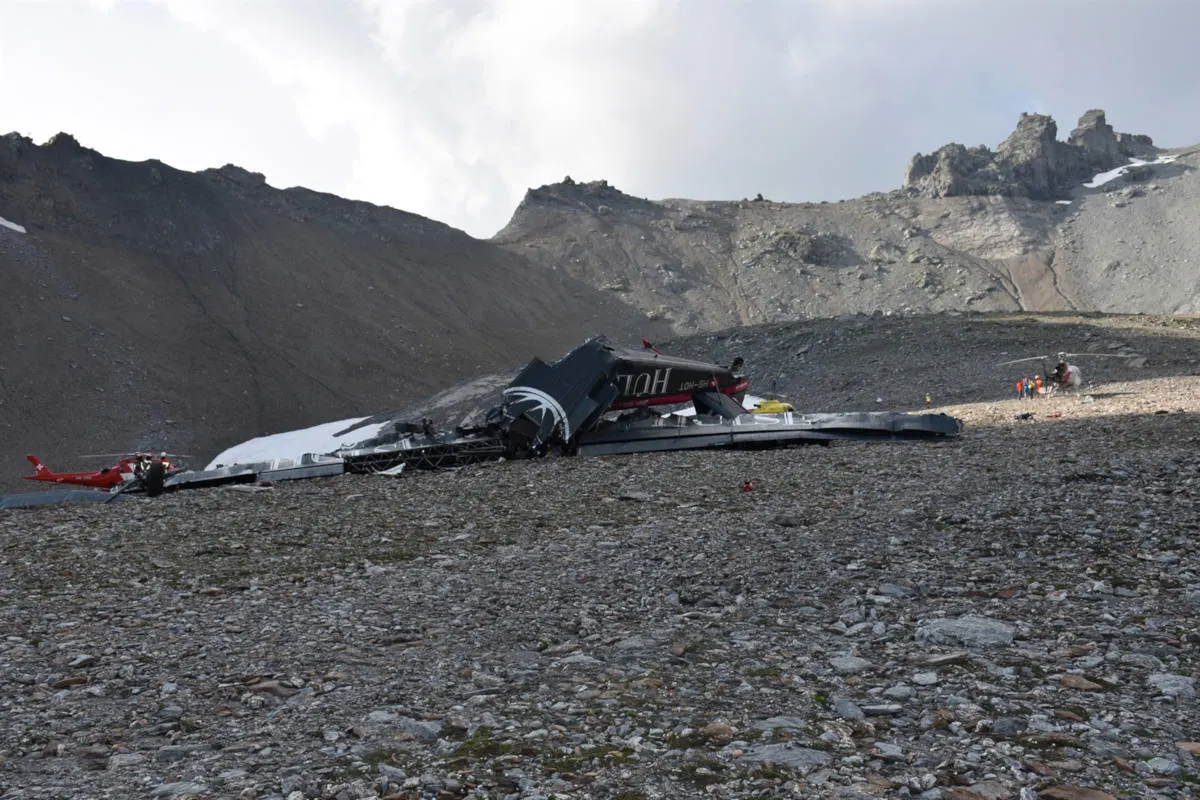 Flims GR - Niemand überlebte den Flugzeugabsturz