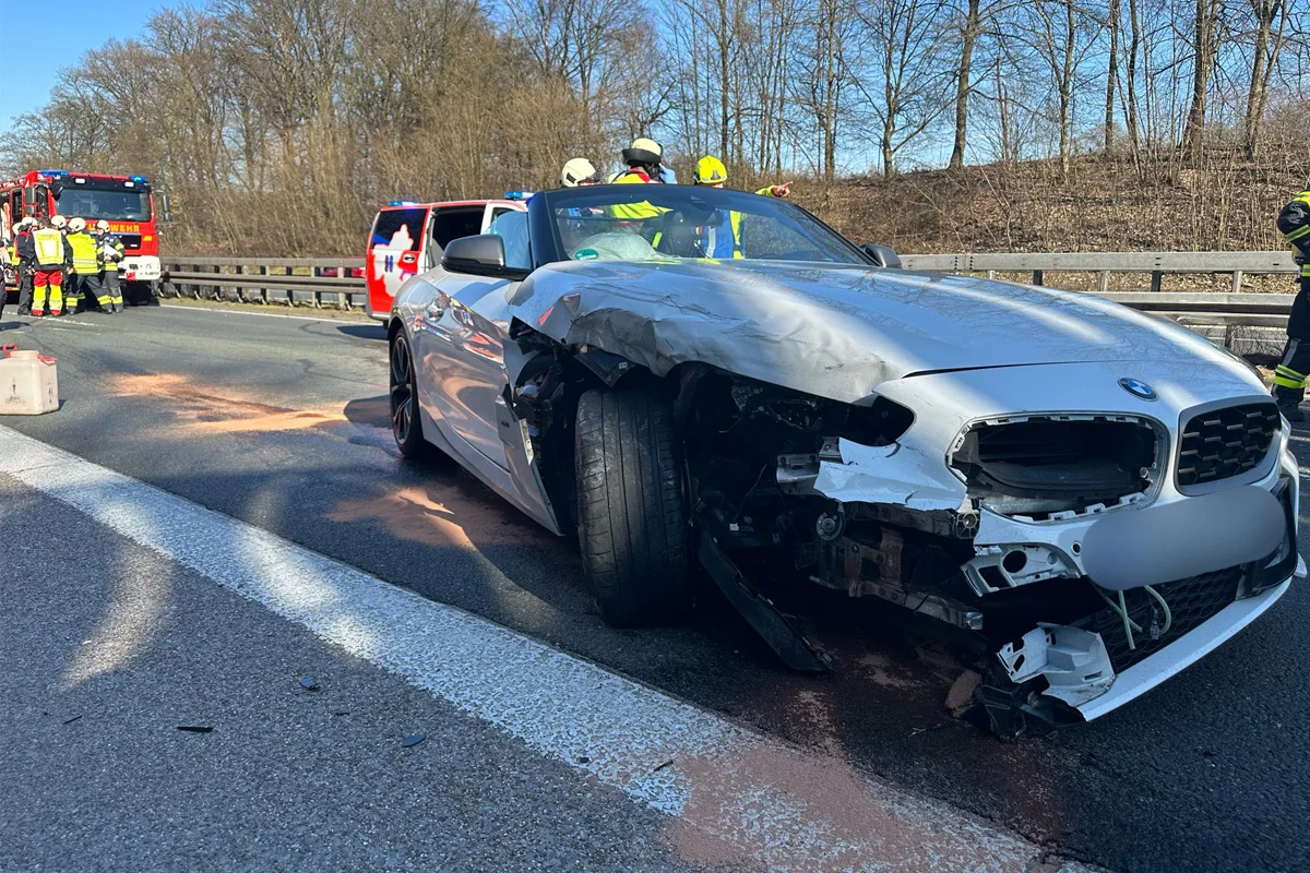 A43 Sprockhövel – Vier Verletzte bei Verkehrsunfall