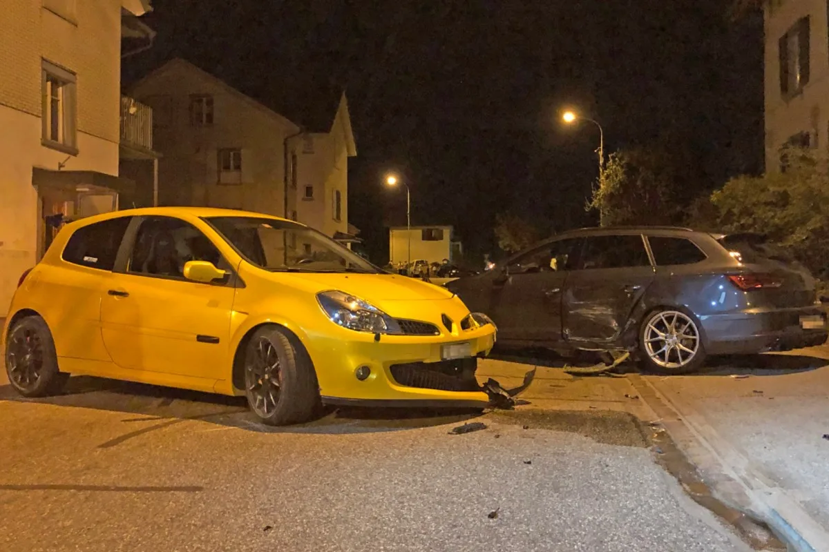 Münchwilen TG - Unter Alkoholeinfluss mit Auto in anderes Fahrzeug gerutscht