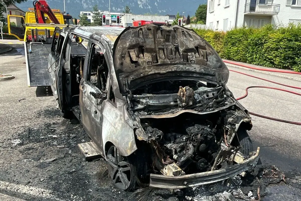 Auto in Solothurn ausgebrannt