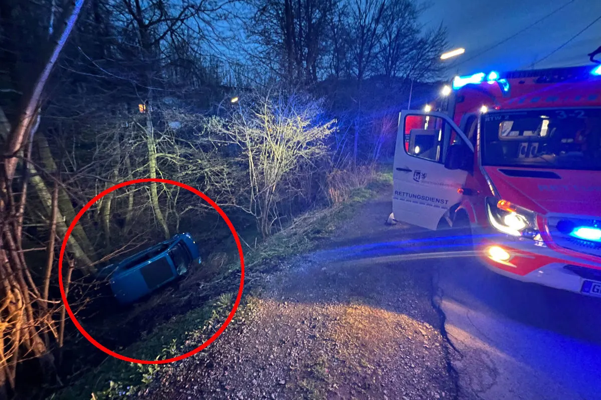 Gummersbach – Rückwärts im Graben gelandet