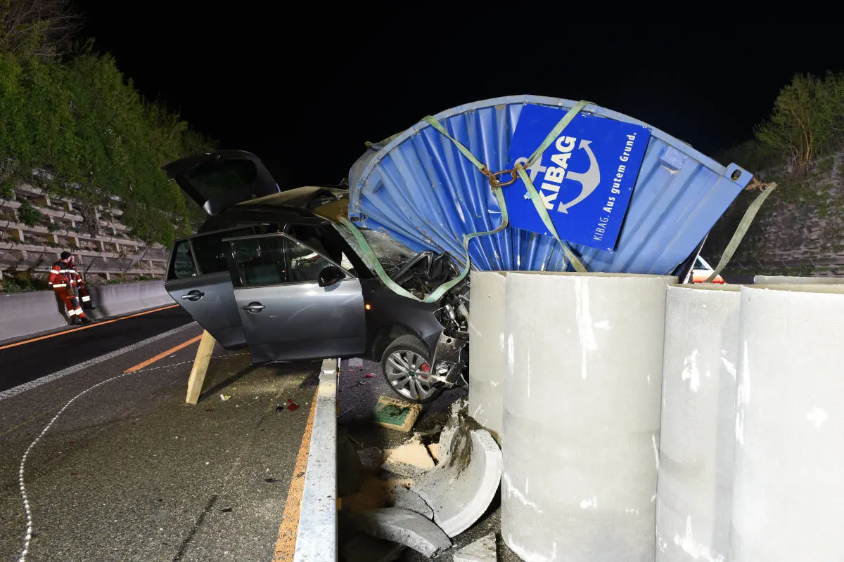 A1 Winterthur  – Automobilistin bei Selbstunfall verletzt