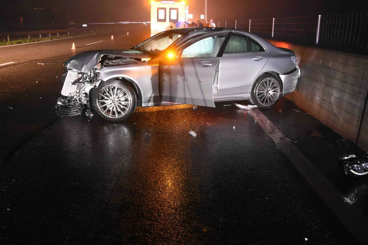 Mörschwil SG - Selbstunfall auf der Autobahn