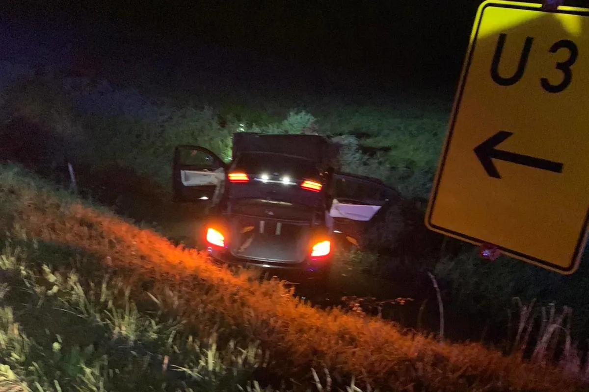 Spelle - Flucht vor Polizei endet mit Unfall und Festnahme