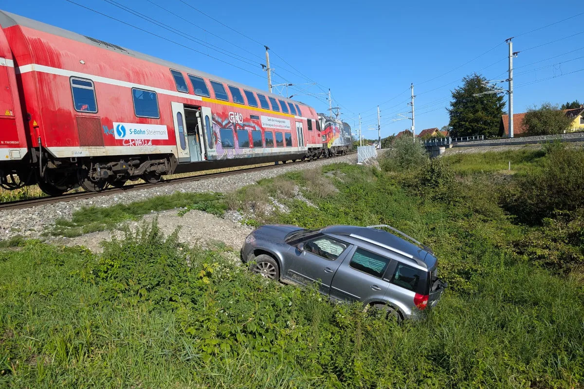 Grünau an der Laßnitz ST – Lenkerin bei Unfall mit Zug verletzt