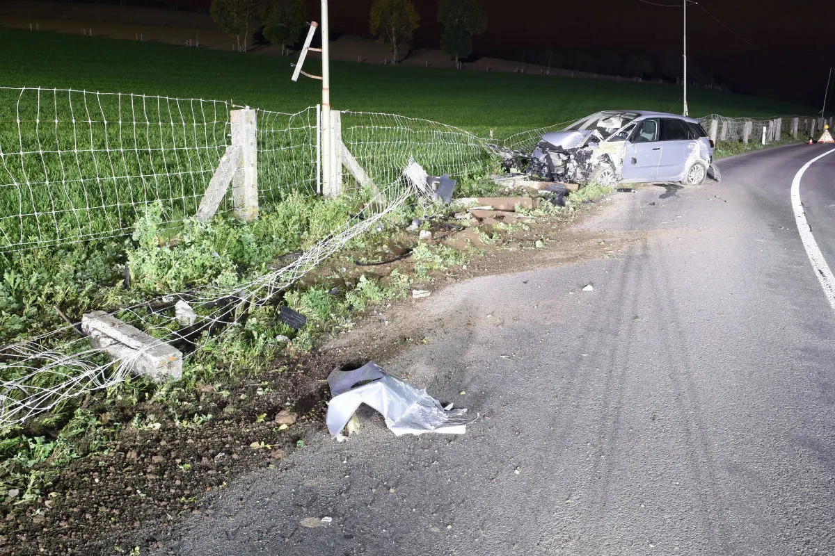 Beromünster LU - Selbstunfall fordert zwei Verletzte
