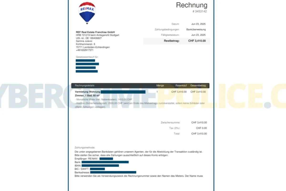 Falsche Traumwohnung - Betrüger fordern Kaution per Fake-Mail