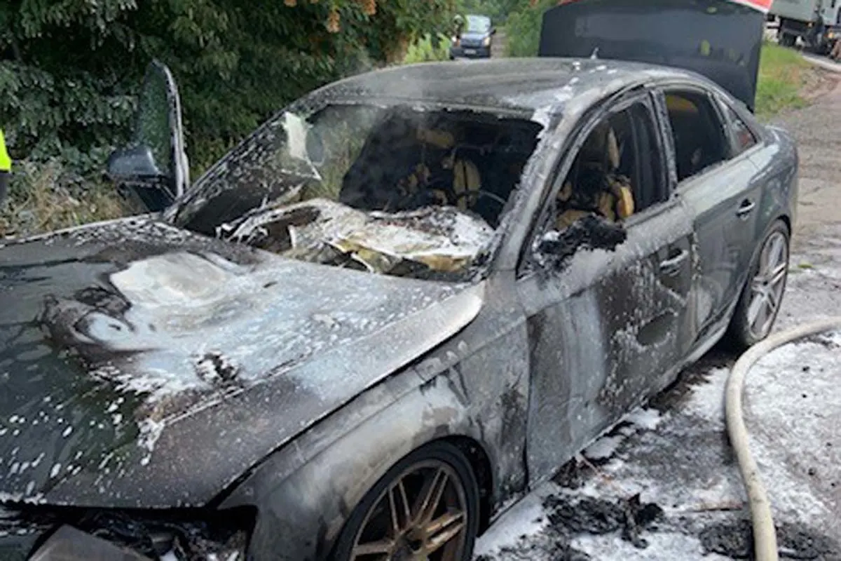 Zweibrücken - Pkw-Brand