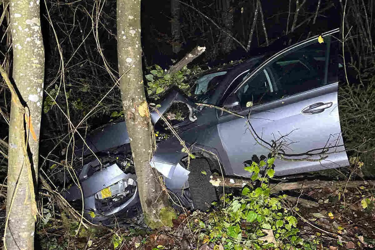 Trimbach SO – Auto prallt bei Unfall in Baum