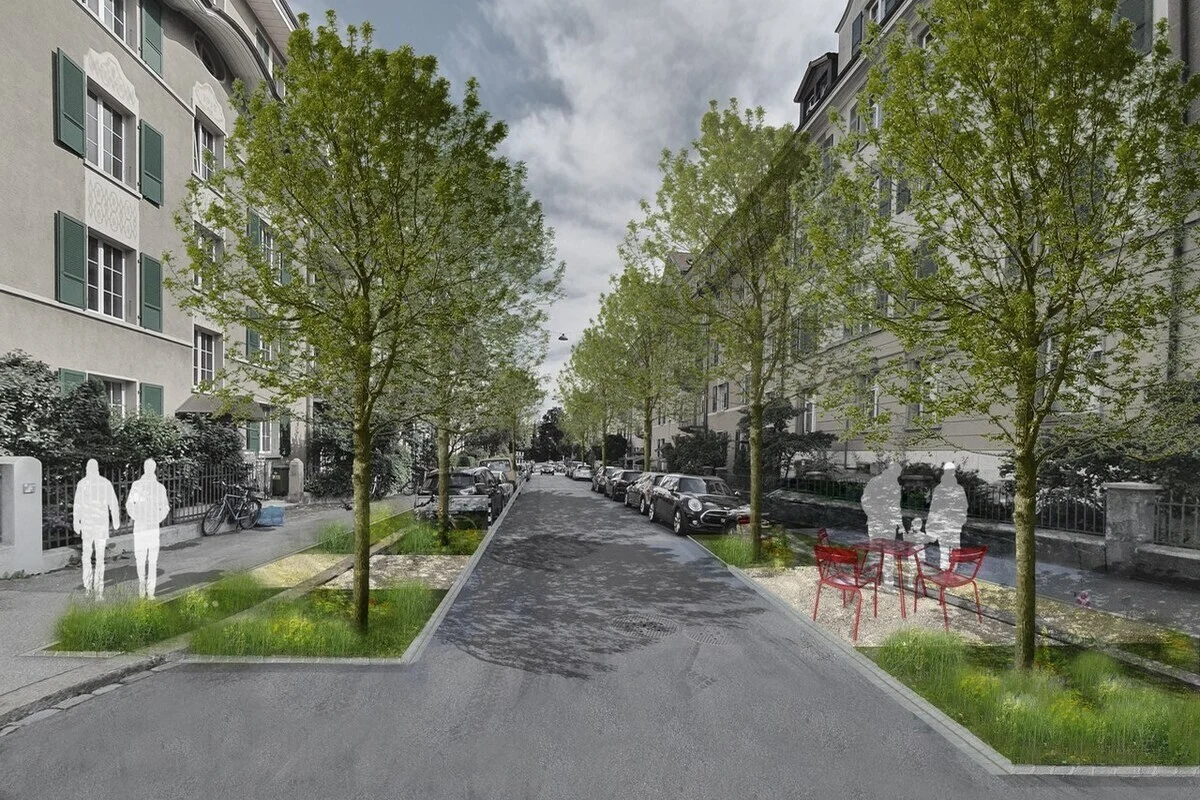 Mehr Bäume, weniger Asphalt – Klimaprojekt in der Optingenstrasse