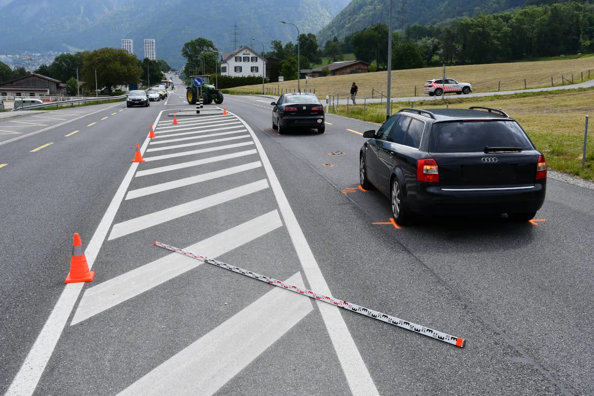 Stadt Chur – Auffahrunfall mit drei beteiligten Fahrzeugen 