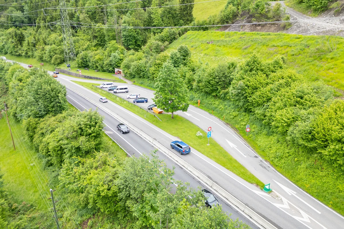 A8 Spiez – Interlaken BE – Bauarbeiten führen zu Sperrung des Rastplatzes Därligen