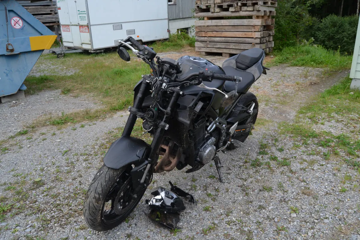 Selbstunfall in Herisau AR – MIt Motorrad in Hecke gekracht