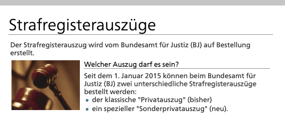 Warnung vor Betrug - Vorsicht beim Bestellen eines Strafregisterauszugs im Internet