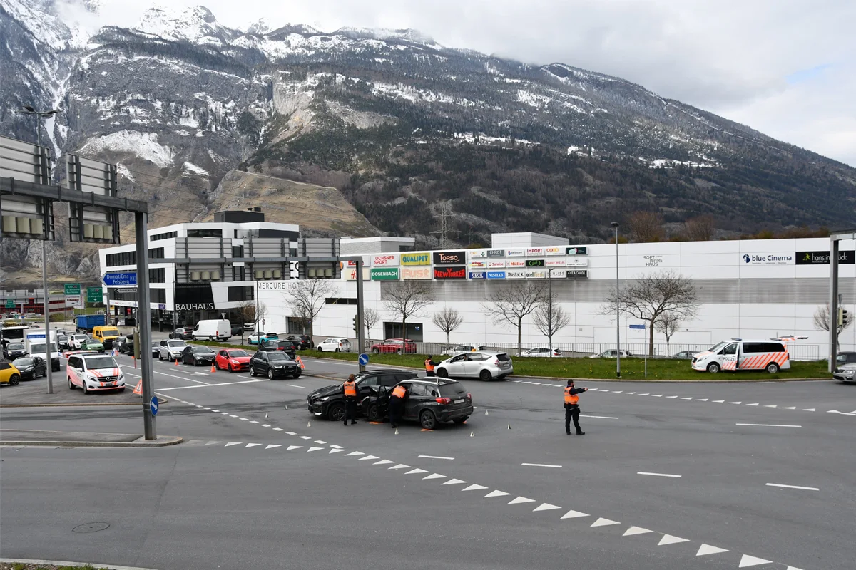 Chur GR – Kollision auf Kreuzung