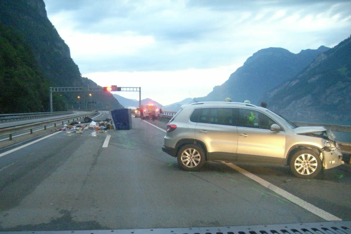A2 Seedorf UR – Verkehrsunfall auf der Autobahn