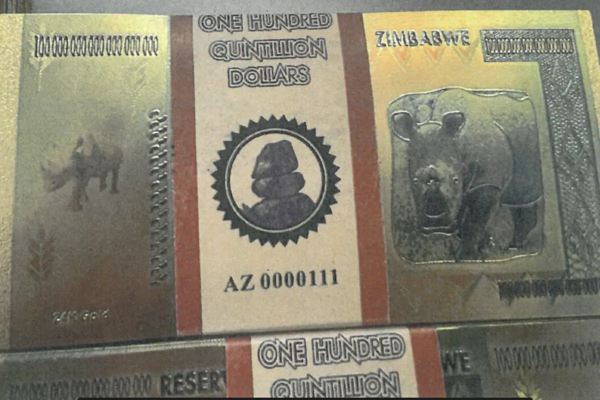 Zürich – Zoll findet gefälschte Goldbanknoten aus Simbabwe